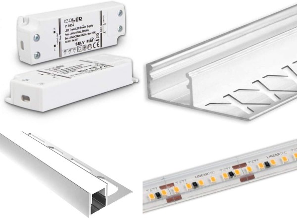 Slotfix LED Komplett-KITs für Wandnischen | warmweiß oder RGB