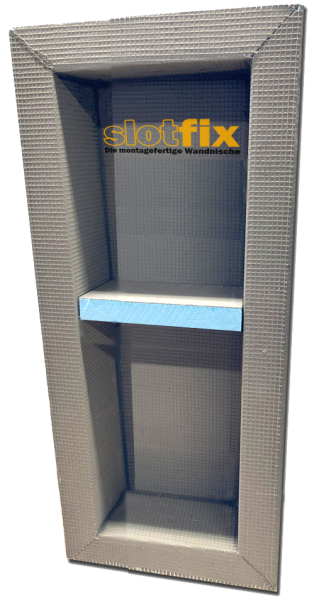 Slotfix® 60x14x12cm befliesbare montagefertige WC Wandnische Vorsatzschale Toiletten WC Papier Toile